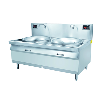 电磁双头大锅灶